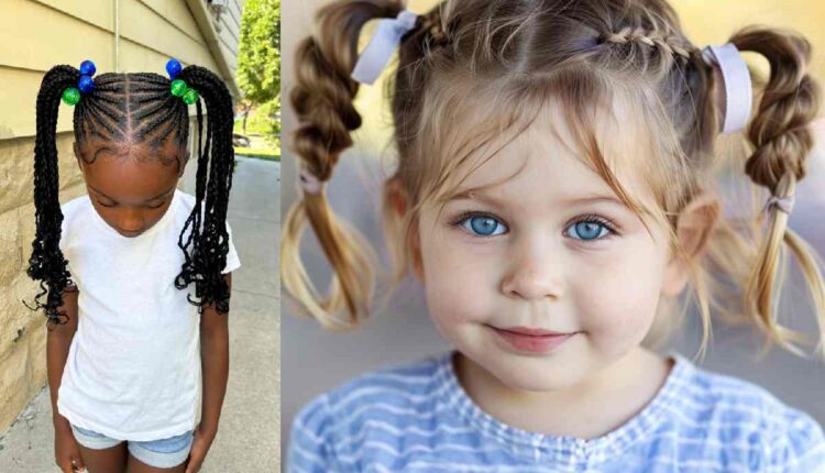 2 Ponytail Braids For Little Girl