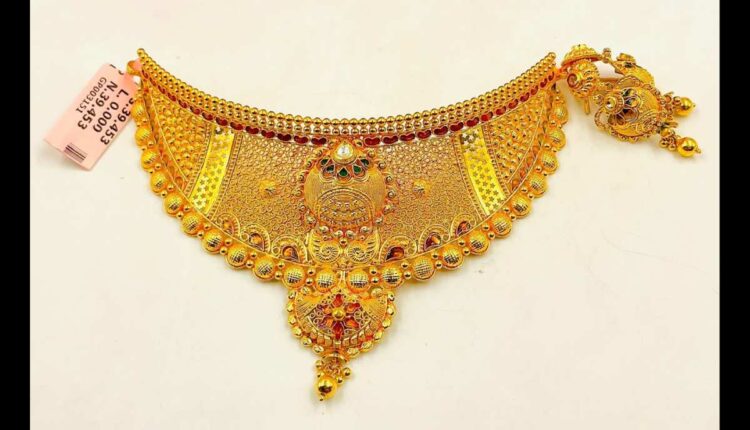 Marriage Gold Necklace Latest Gold Choker Designs With Weight