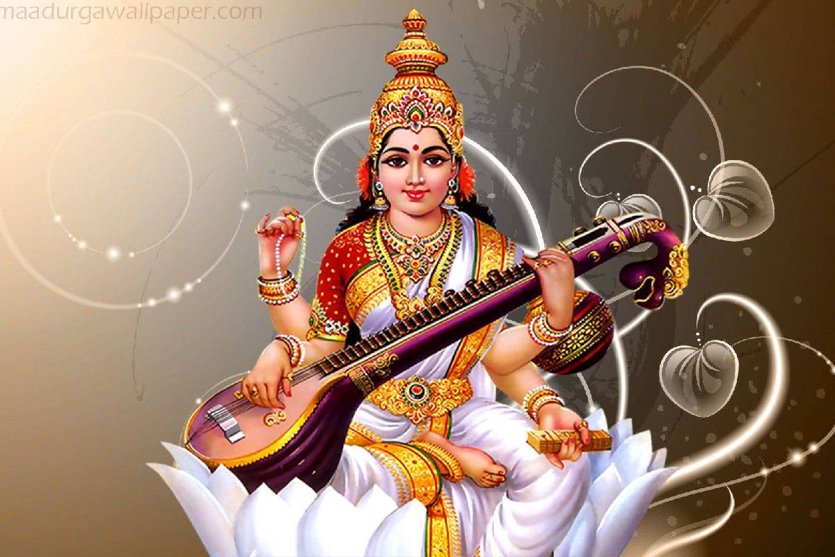 Saraswati HD Wallpaper 1080p Download 2023