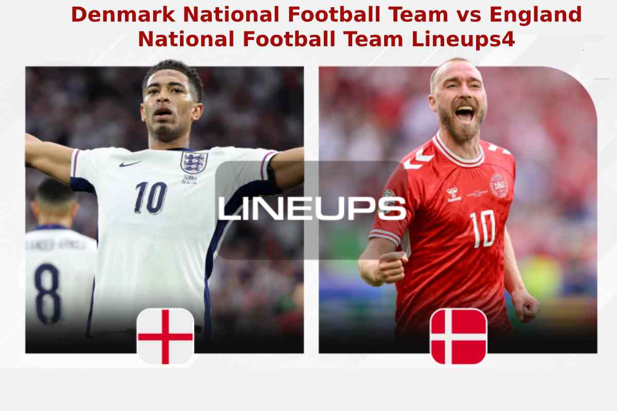 Denmark National Football Team vs England National Football Team Lineups